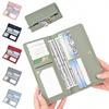 Ультратонкий кошелек с RFID-защитой для женщин, многокарточный, для чеков, кредитных карт, многофункциональный, на молнии, длинный, модный