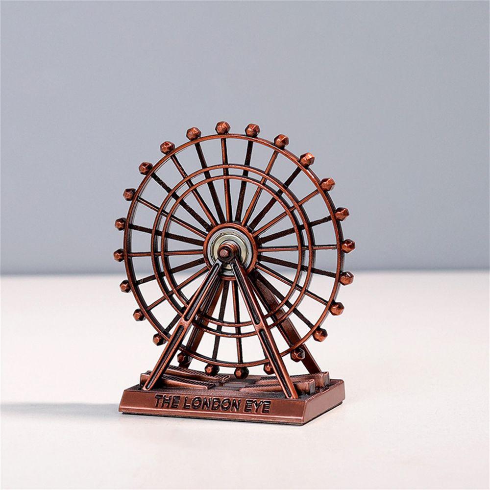 London Eye Ornament Ferris Wheel Model Art Figurine Rotatable Retro Nordic Handicraft Creative Desktop