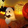 Halloween Ghost Night Light Reading Lamp Soft Warm Glow Battery Powered Cute Ghost Reading Book Lamp