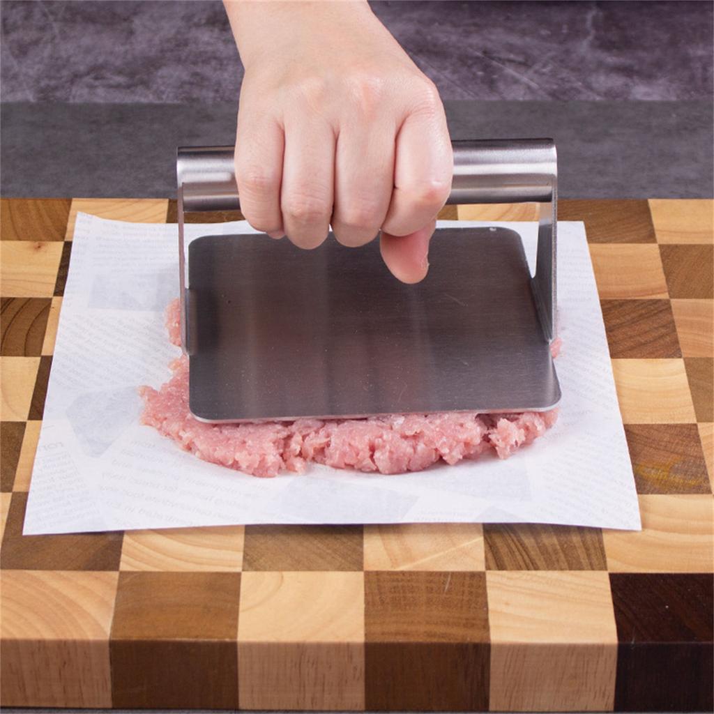 Пресс для гамбургеров из нержавеющей стали с антипригарным покрытием для мяса, говядины, пресс для бургеров, устройство для приготовления котлет, устройство для приготовления гамбургеров, кухонные принадлежности для вечеринок