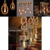 High-end Single/double Head Rope Pendant Light Lamp For Charming Vintage Dcor