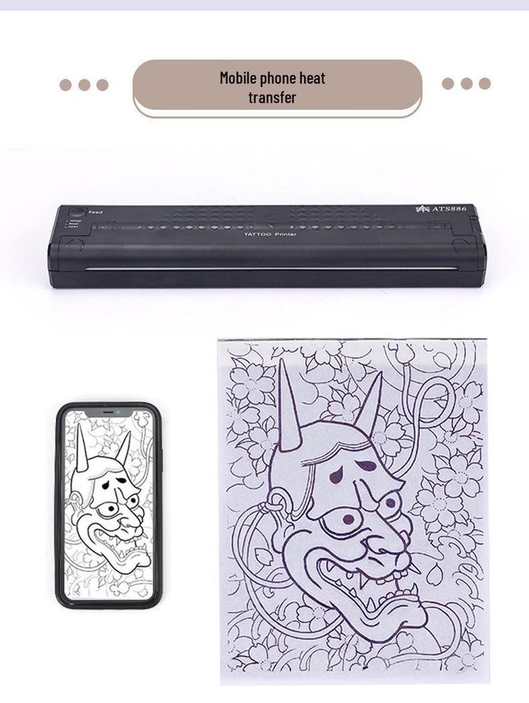 Liqi Mini Portable Tattoo Transfer Printer with USB & Bluetooth