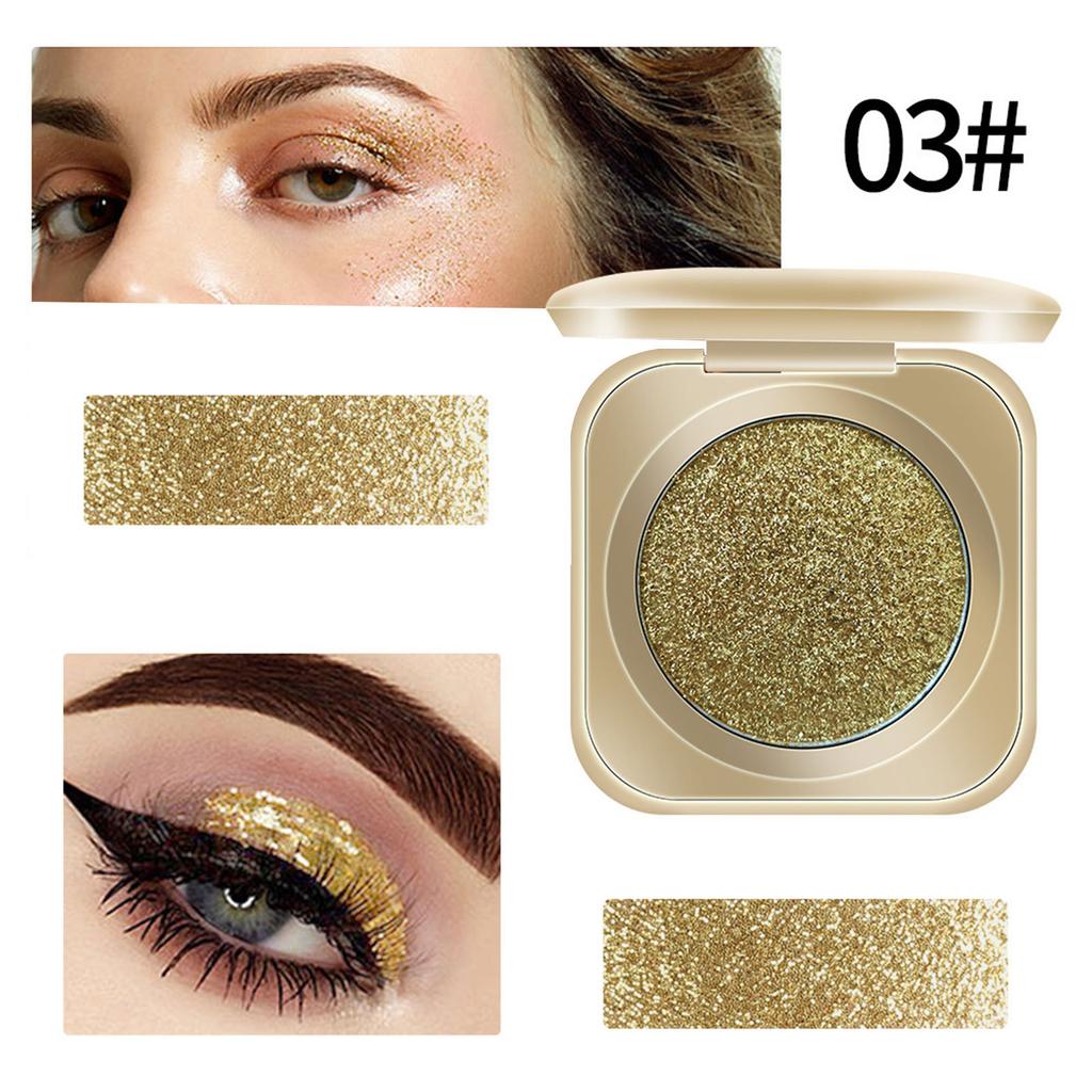 Shimmer Eyeshadow Palette High Pigment Long Lasting Waterproof Cream Eyeshadow Versatile for Eye Makeup and Face Highlighting