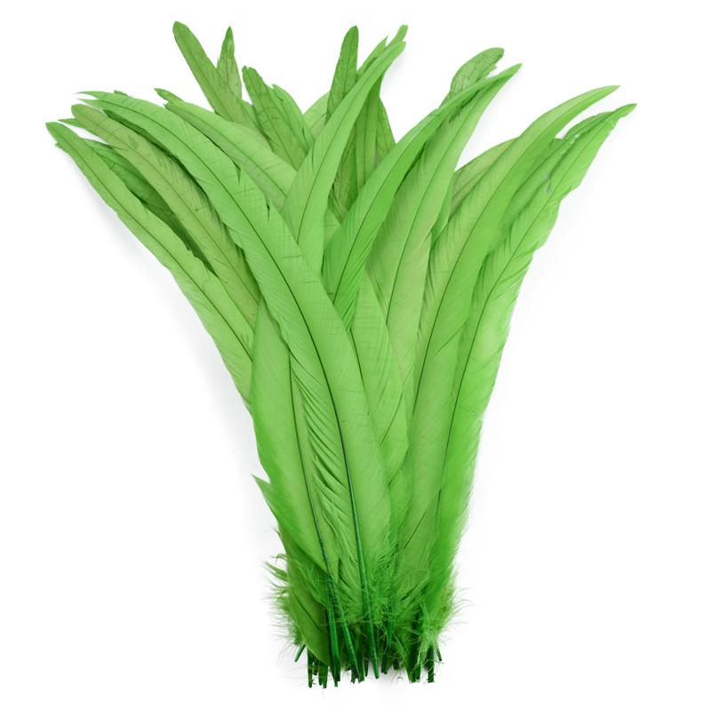 100 шт. Натуральные петушиные перья для украшения 25-35 см 10-12" Куриные фазаньи карнавальные аксессуары для рукоделия Декор для одежды