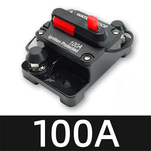 20A to 300A 12V-48V Circuit Breaker Power Protect Fuse Trolling with Reset Waterproof Car Boat 30A 80A 100A 300A Fuse Holders1