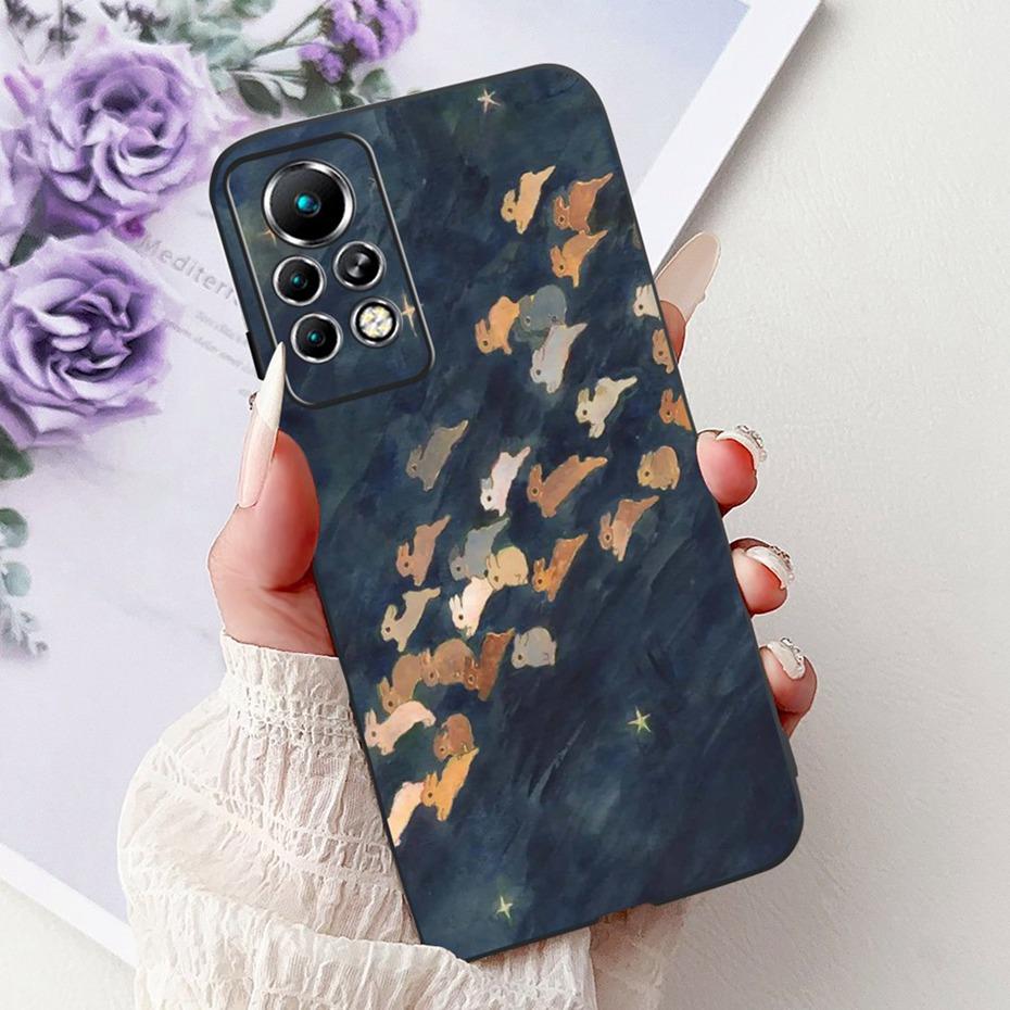 Новый дизайн чехла для телефона для Infinix Note 11 Pro 11S X697 X698 X663 Черный силиконовый мягкий задний чехол для Infinix Note11 11S 11Pro