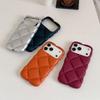 Матовый оранжевый 3D чехол с алмазным узором для iPhone 17 16 15 14 13 12 11 Pro Max Мягкий ударопрочный силиконовый чехол для девочек