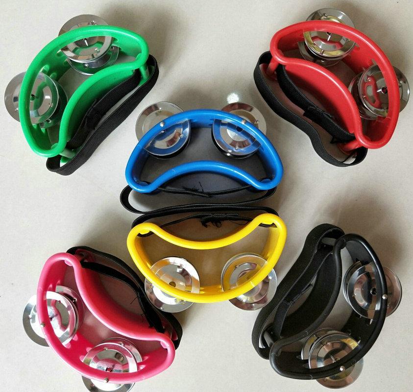 1шт ножной тамбурин ударный музыкальный инструмент колокольчик ручной барабан для тряски высококачественный барабанный аккомпанемент ножной колокольчик