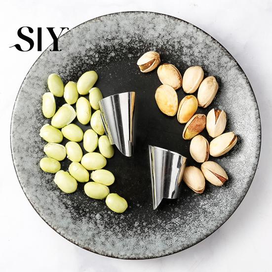 Beans Peeling Hand Protector 10Pcs Stainless Steel Finger Adjustable Chestnuts Nuts Rust-resistant Vegetable Cutting Guard Protective Tool Kitchen