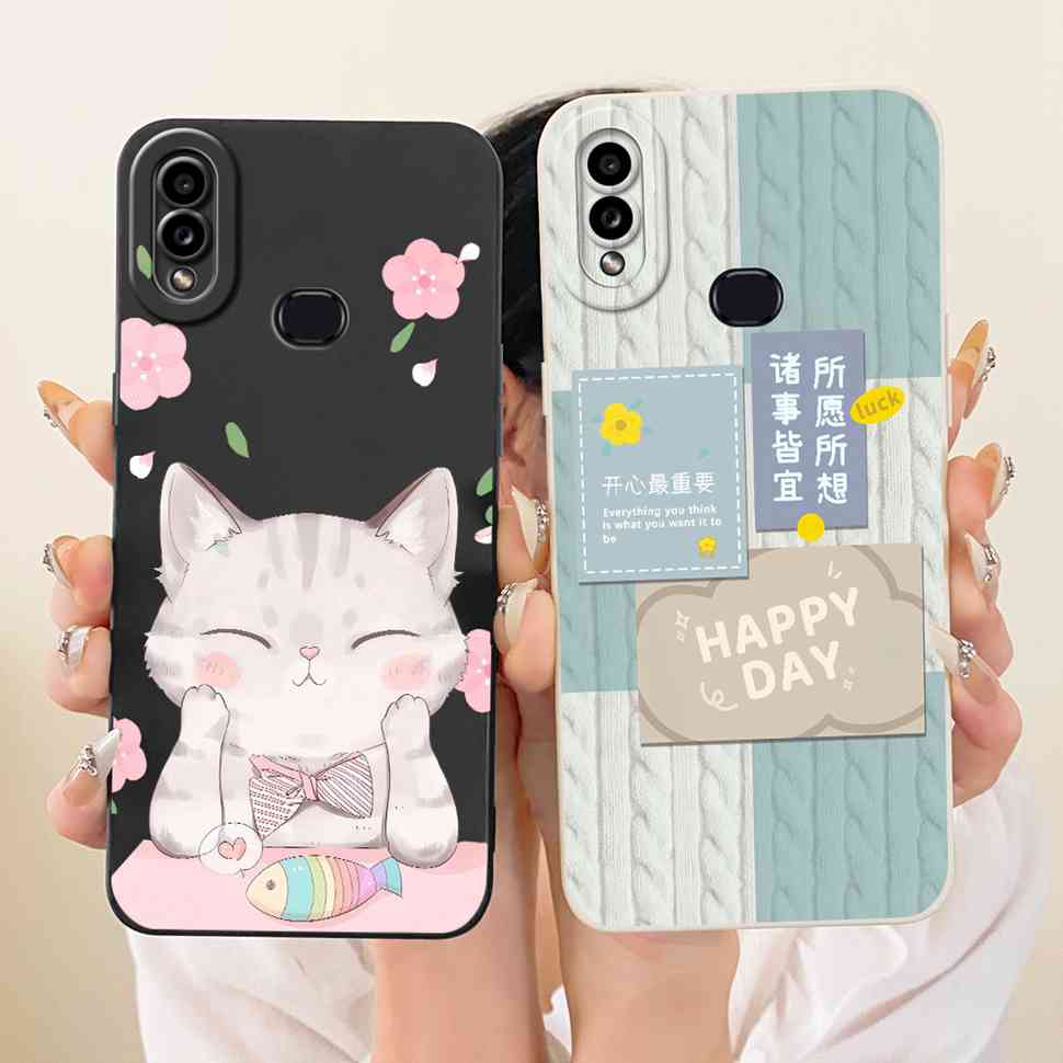 Casing For Samsung Galaxy A10s Cute Cat Pattern Shockproof Back Cover Silicone Phone Case For Samsung A10 s A 10s A10s Soft Case