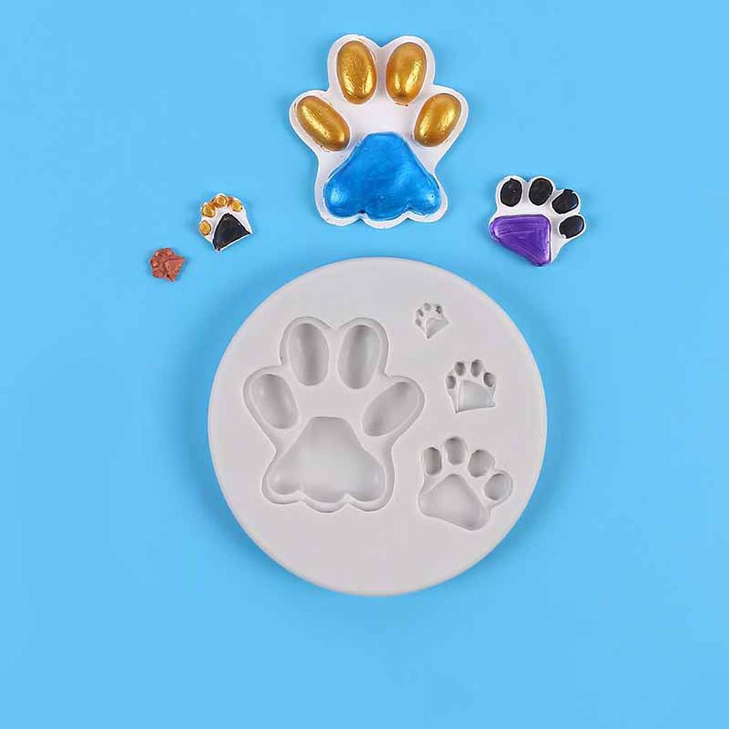 Silicone Fondant Mold Cute Cat Claw Baking Mold Chinese Animal Paw Shape Chocolate Resin Mold Cake Decorating Tool
