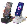 Cell Phone Stand with Bluetooth-compatible Speaker LED Light Foldable Rotatable