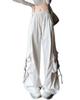Cargo Pants for Long Wide Cargo With Loose For Hip Cool Bottoms White XL [HIMATI] Women, Pants, Pants, Pockets, Fit, Hop, Dance, - -