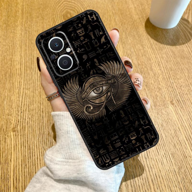 Египетский Глаз Гора Чехол Для OPPO Reno 12F 11F 13F 14F 8T 8 Lite 10 11 12 13 14 OPPO Find X8 X6 X5 X9 Pro Чехол