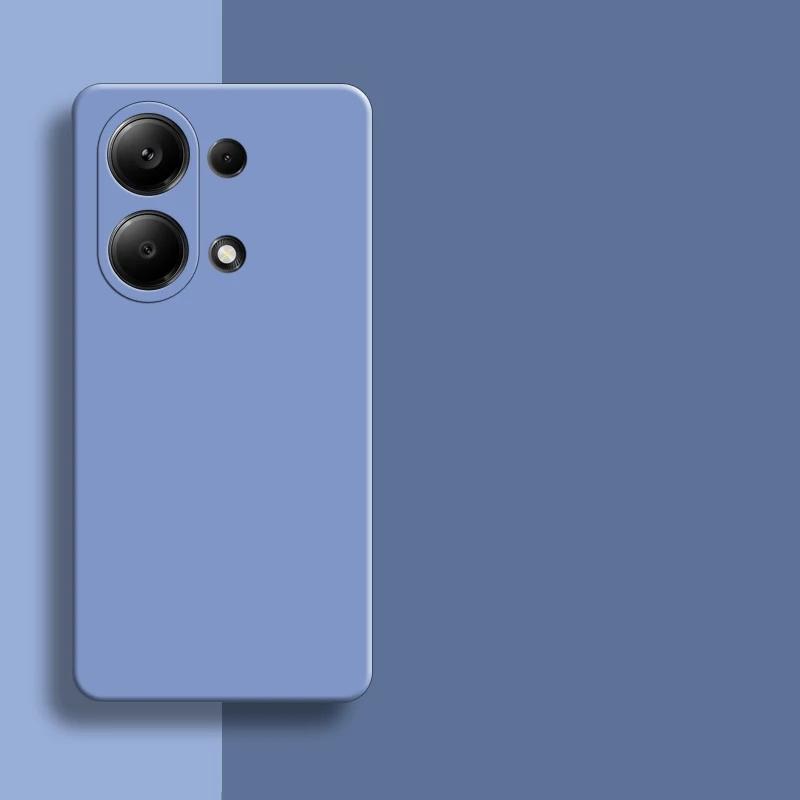 Противоударный чехол для телефона из жидкой силиконовой резины для Xiaomi Redmi Note 13 12 Pro 13ProPlus 12S K70E 13C Poco X6 Pro 5G 4G, мягкий чехол