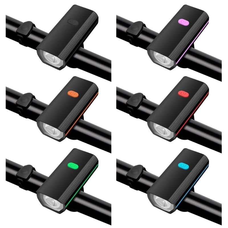 3 режима освещения USB-перезаряжаемый набор велосипедных фонарей Мощный передний фара для велосипеда Легко устанавливается для шоссейных горных велосипедов