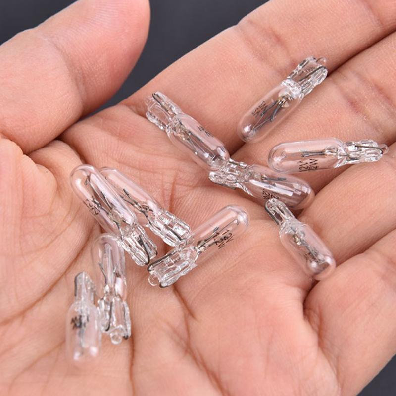 20 шт. галогенные лампы T5 W2W 12 В для автомобильных приборов, приборной панели, предупреждающие лампы для салона автомобиля