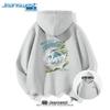 Jeanswest Unisex Printed Hooded Sweatshirt
