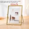 4inch Photo Frame Simple Style Transparent Acrylic Frames for DIY Handmade Pictures Christmas Gift Home Tabletop Decoration