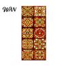 Easy Install Window Film Vintage Stained Glass Sticker, Static Privacy Film, Decorative Customizable Sticker Geometric Pattern for Bathroom Doors and