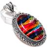 Ammolite Handmade 925 Sterling Silver Jewelry Pendant 2.40" H1s92
