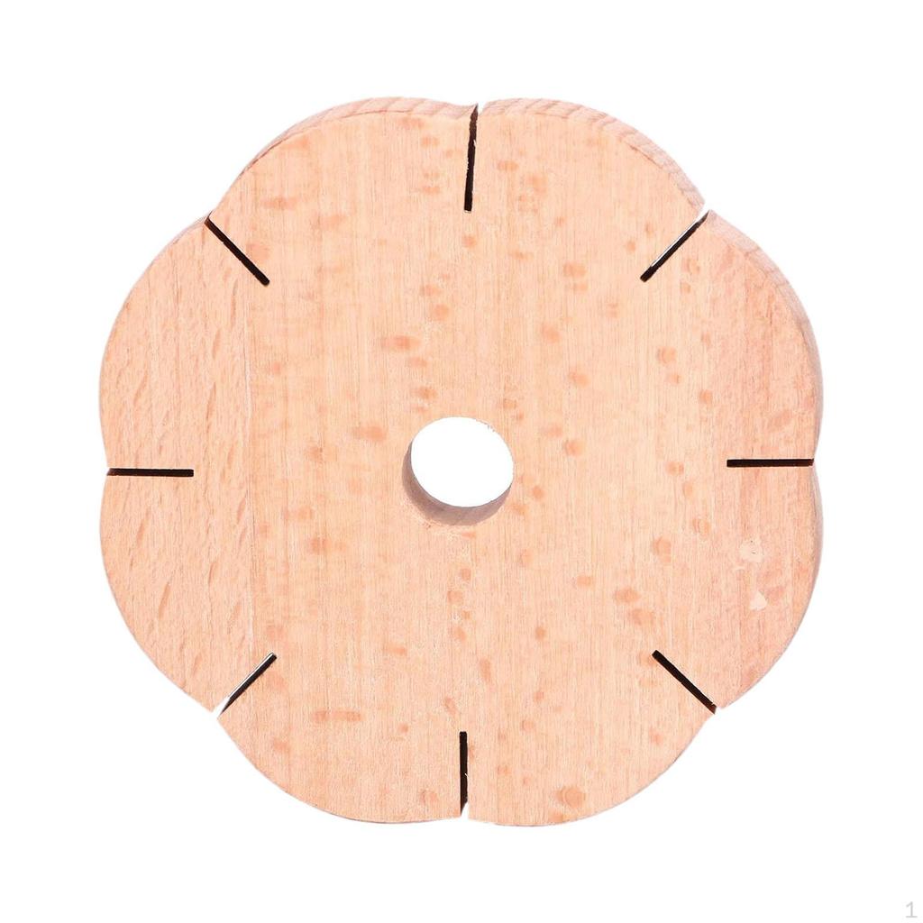 Wooden Kumihimo Disk 8 Slot Bracelet Tray for Friendship Bracelets Knitting Crafting Hand Rope