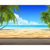 Вид на море Кокосовая пальма 3d Обои Природный пейзаж Фреска Спальня Гостиная Обои Фреска