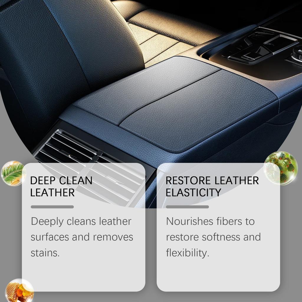 Leather Care Cream, Car Seat Care, Odor Neutralizer, Waterproof Care Cream, Car Interior Cleaning, Multi-functional Care Wax