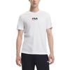 Fila Однотонная футболка с круглым вырезом и короткими рукавами, мужские топы, белая F11M318107F-WT