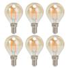 6PCS Gold G45 Vintage Bulb E14 Base Lamp for Home Light Fixtures Decorative 4W 220V Warm Light
