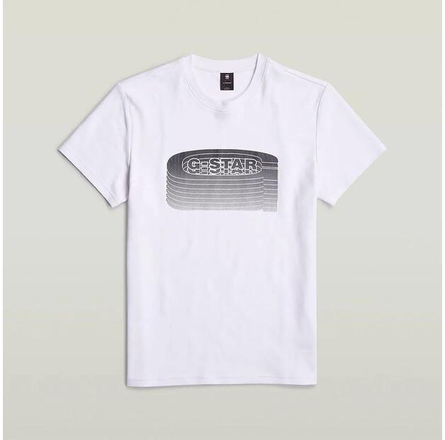 G-Star Футболка с коротким рукавом Stacked Old Skool Logo R T