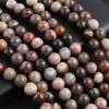 Isoaltion бусины из натурального камня индийского ископаемого дерева круглые бусины для изготовления ювелирных изделий DIY ожерелье серьги браслет аксессуар