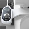 Effortless Installation Retractable Cold Water Bidet Non Electric Bidet Attachment for Toilets Slim & Thin Durable