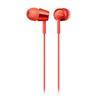 Écouteurs Intraauriculaires - SONY - Rouge - Filaire - Изоляция шума - 5-24000 Гц