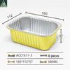 Disposable Aluminum Foil Food Containers with Lids (10-Pack)