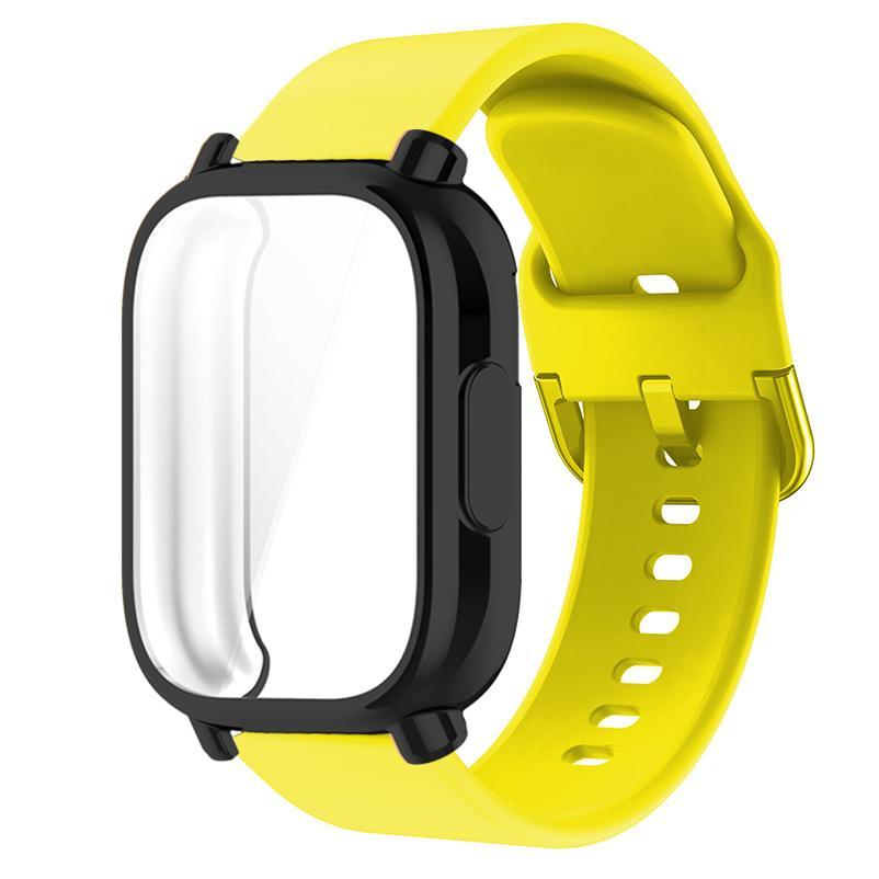 Защитный чехол + ремешок для Redmi Watch 5 active Redmi Watch 5 Lite Полное покрытие экрана Мягкий ТПУ корпус и дышащий спортивный ремешок