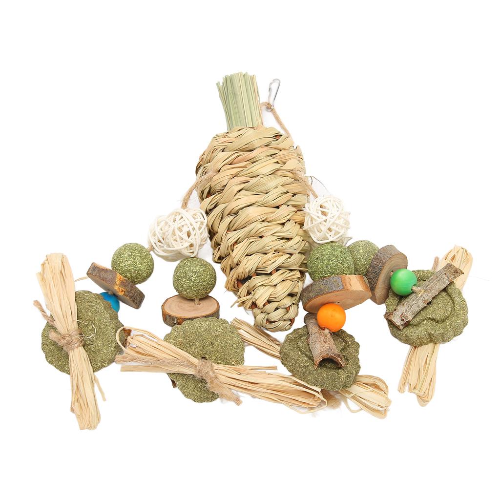 Игрушки для жевания кроликов, веселые, красочные, ручная работа, избавляют от скуки, игрушки для жевания маленьких домашних животных для хомяка, Гвинеи