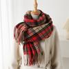 Fashion Classics Winter Imitation Cashmere Women Warm Scarf Thicken Shawl Pashmina Neckerchief Foulard Wrap Hijab