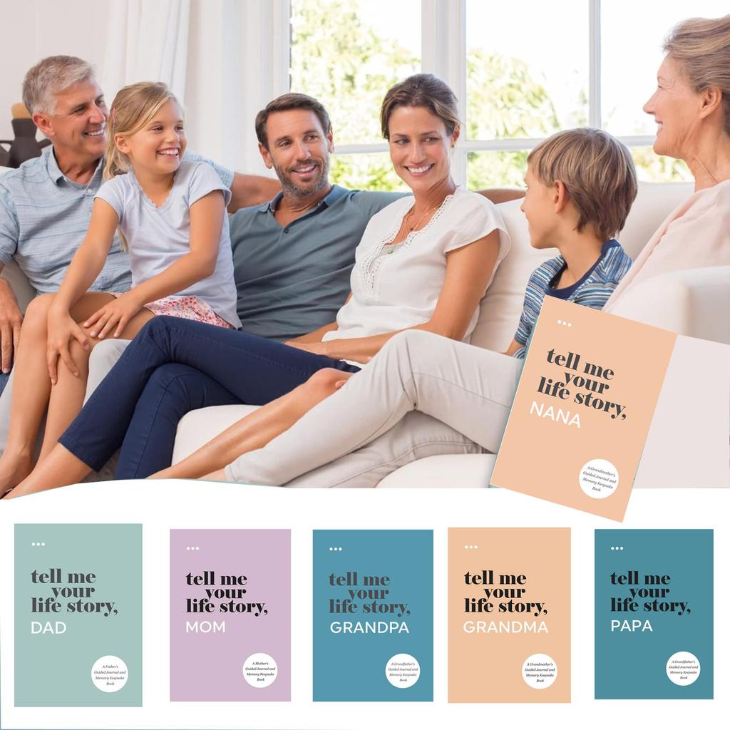 A Guided Journal And Memory Keepsake Book (Tell Me Your Life Story Series Books)