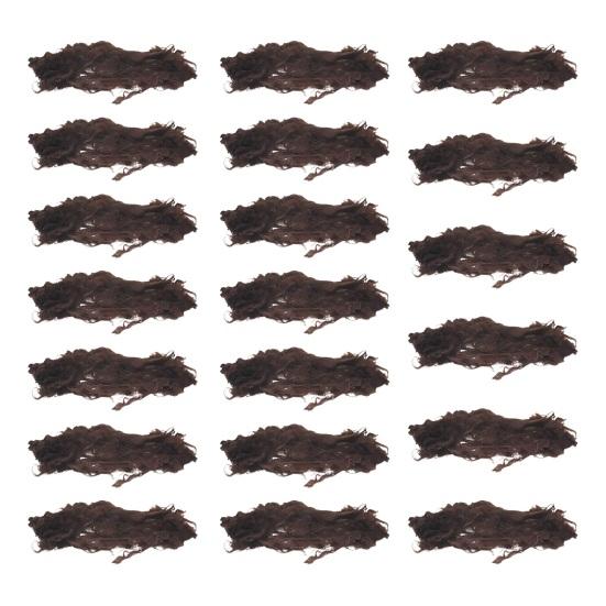 20Pcs Ballet Buns Hair Net with U-Shaped Pins Ultra-thin Invisible Breathable Stretchy Nylon Women Girls Hairbun Elastic Edge Mesh Cover