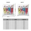Sgt. Pepper'S Lonely Hearts Club Band Pillowcase Polyester Linen Velvet Pattern Zip Decor Throw Pillow Case Bed Cushion Case