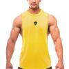Muscleguys New Arrival Summer Fitness Bodybuilding Sleeveless T-shirt Fashion Slim Fit Men's Vest Mesh Sports Breathable Printed Tank Top