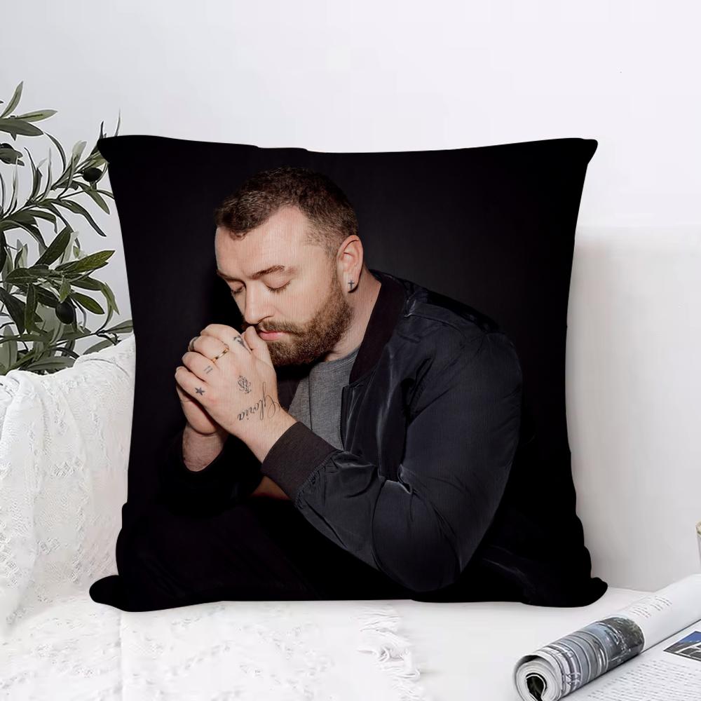 Constellation Series Cushion Cover Anti-dustmite Pillowcase Invisible Zipper Silky Short Plush Sofa Cushion Cover