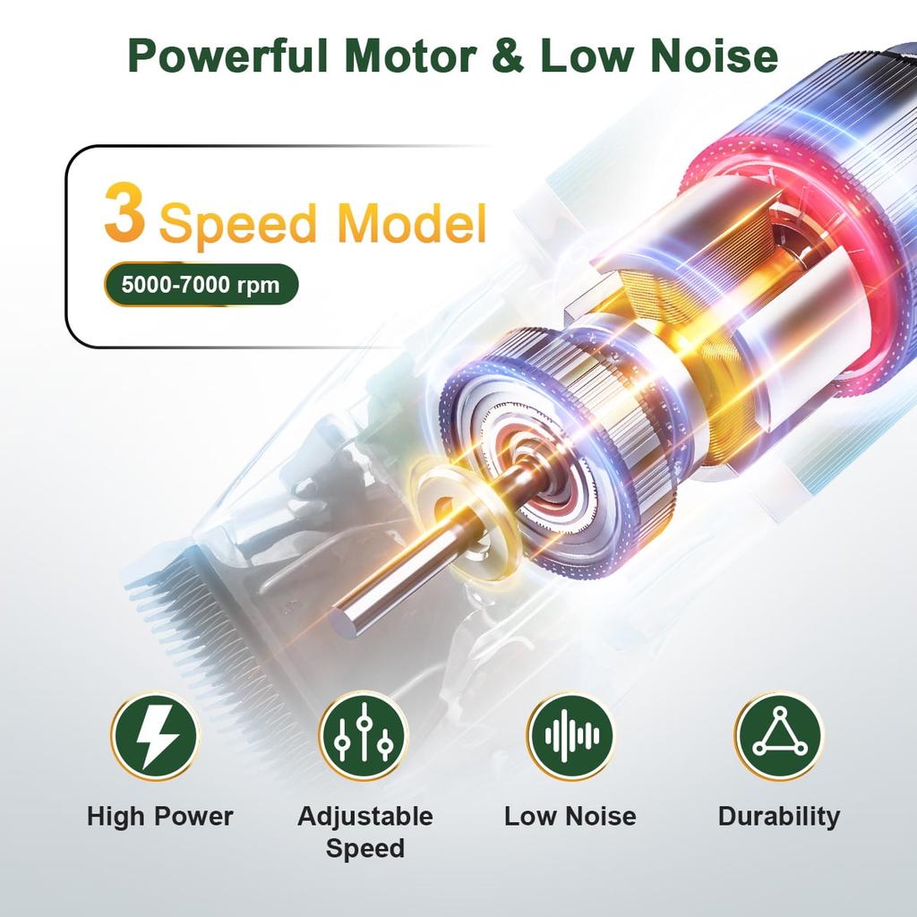 Машинки для стрижки собак, машинки для стрижки домашних животных, набор для стрижки собак со светодиодным дисплеем, бритва для собак, машинки для стрижки с низким уровнем шума для кошек и домашних животных