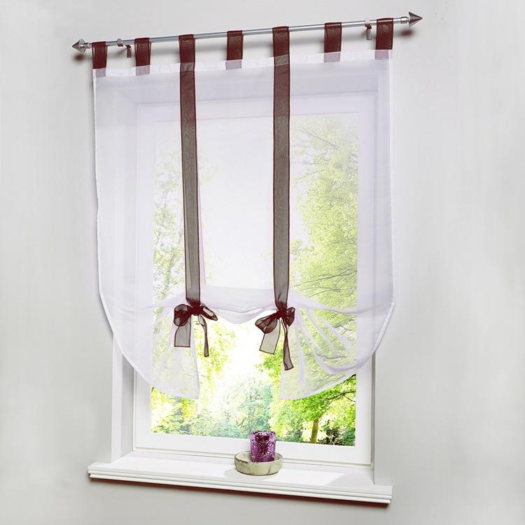 E-Commerce Can Customize Lifting And Lifting Curtains, Embroidered Roman Curtains, Lace, Simple Curtains, Streamer Window Screens