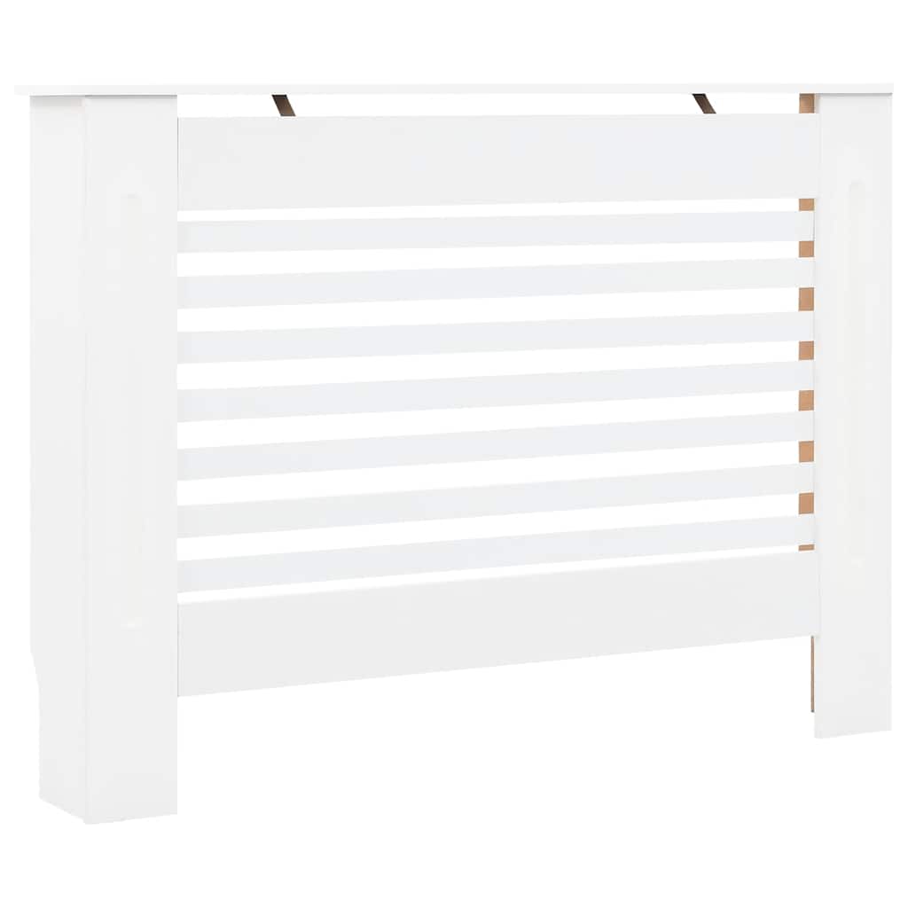 Radiator Covers 2 pcs White 112 x 19 x 81.5 cm MDF