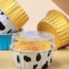 20Pcs Tinfoil Box with Lid Reusable Disposable Round Food Grade Non-Stick Oven Safe Cupcake Container Aluminum Foil Bowl Baking Mold Kitchen Supplies