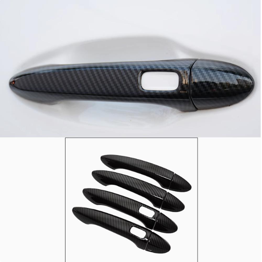 Door Bowl Handle Cover For Chirey Fownix Tiggo 8 Pro DR 7.0 -2025 Carbon Fiber Silver Cars Accessories Exterior Styling