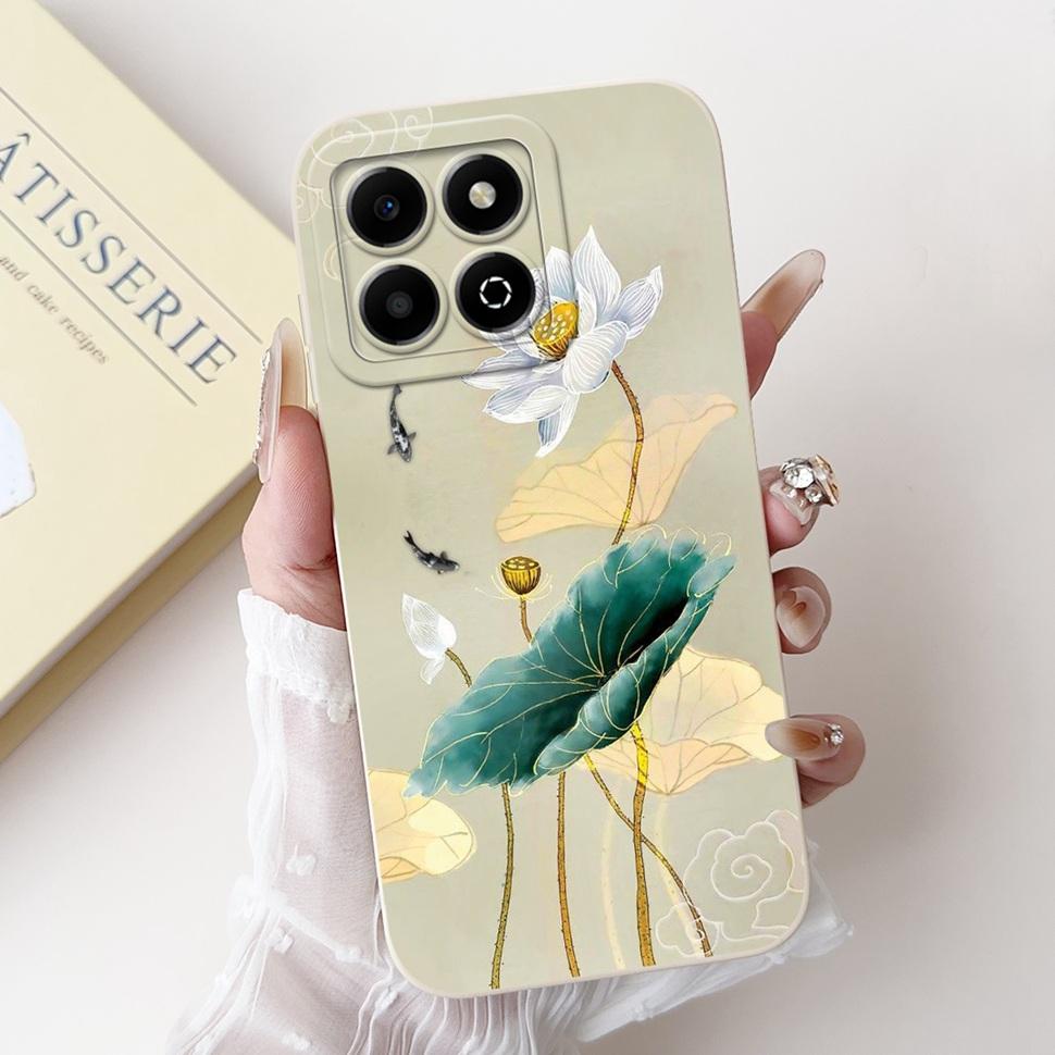 Colorful Flower Case For Honor X6b Coque Silicone Soft Cover For Huawei Honor X 6b 6a X6A Phone Cases Covers Bumper