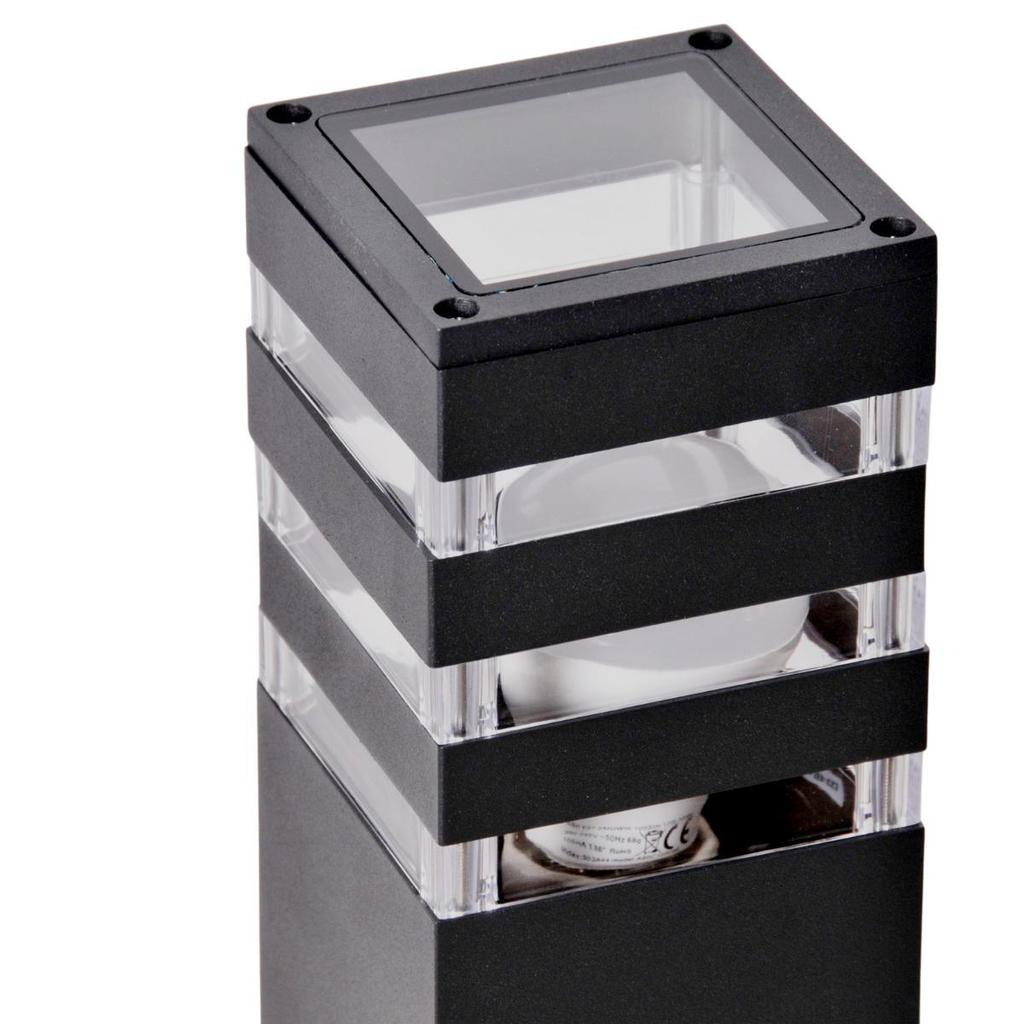 Lampa Ogrodowa Stojąca Teksas 44 E27 Grafit Ip44 Goldlux